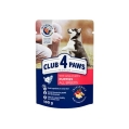 Корм влажный Club 4 Paws для щенков всех пород с Индейкой в соусе Премиум, 100 г