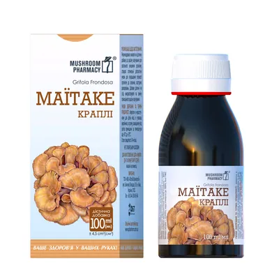 Гриб Маїтаке Mushroom Pharmacy Maitake краплі по 100 мл у флак.