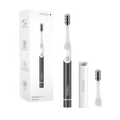 Електрична зубна щітка Medica+ ProBrush 7.0 Compact звукова, чорна