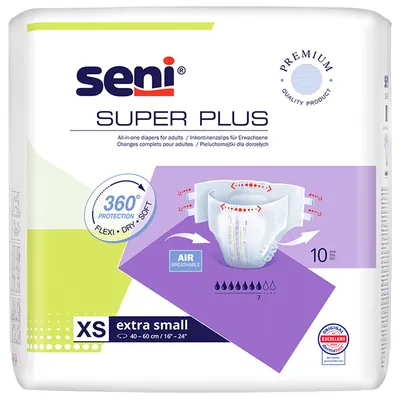 Підгузки для дорослих Seni Super Plus extra small, розмір XS, 10 штук