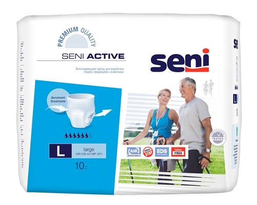 Труси поглинаючі для дорослих Seni Active large, 10 штук