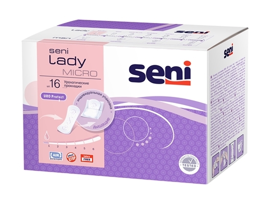 Прокладки урологические Seni Lady micro, 16 штук