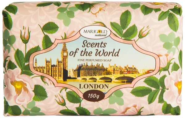 Мило тверде Marigold Natural Лондон натуральне парфумоване, 150 г