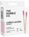 Ватні палички The Humble Co. Натуральні, рожеві, 100 шт