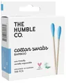 Ватні палички The Humble Co. Натуральні, блакитні, 100 шт