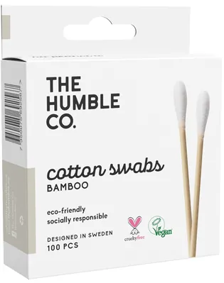 Ватні палички The Humble Co. Натуральні, білі, 100 шт