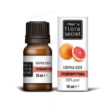 Олія ефірна Flora Secret грейпфрутова, 10 мл