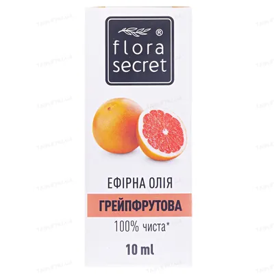 Олія ефірна Flora Secret грейпфрутова, 10 мл