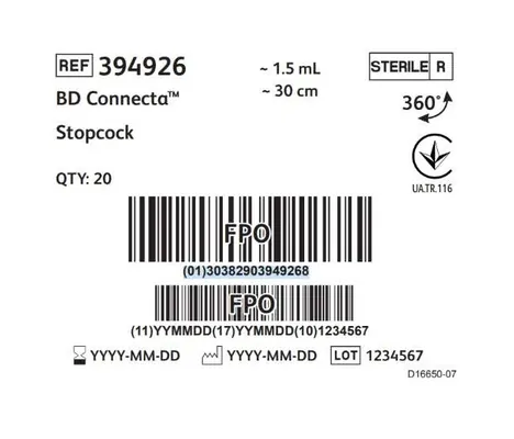 Кран BD Connecta REF 394926 з подовжувальною трубкою, загальна довжина 30 см