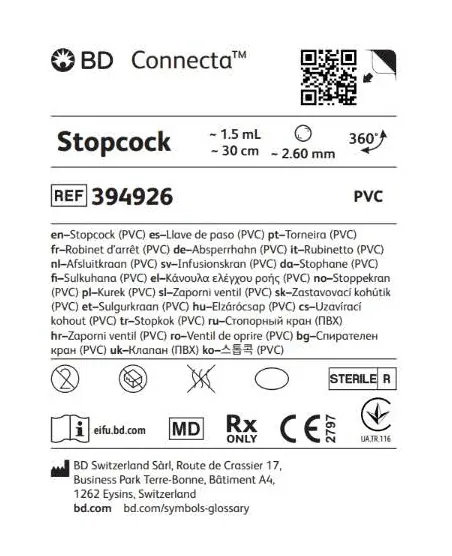 Кран BD Connecta REF 394926 з подовжувальною трубкою, загальна довжина 30 см
