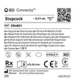 Кран BD Connecta REF 394601 білий з кольоровими чопиками, без подовжувальної трубки