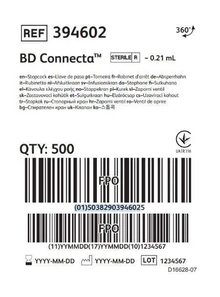 Кран BD Connecta REF 394602 блакитний, без подовжувальної трубки