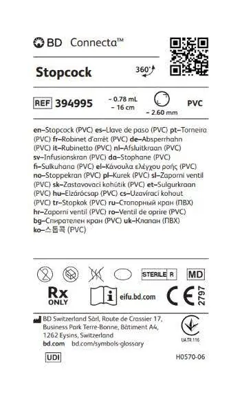 Кран BD Connecta REF 394995 білий, з подовжувальною трубкою 16 см