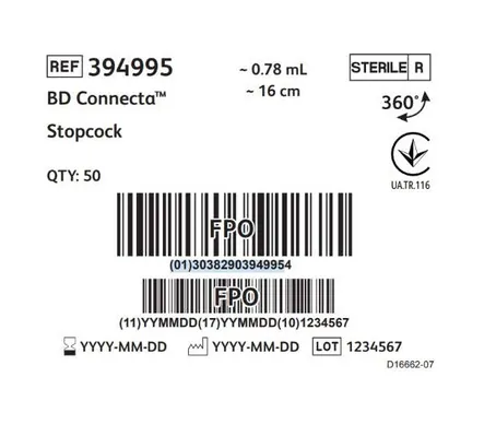 Кран BD Connecta REF 394995 білий, з подовжувальною трубкою 16 см