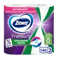 Рушники паперові Zewa Premium Extra Long 2 шари 140 відривів, 2 рулони