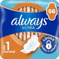 Прокладки гігієнічні Always Ultra Normal, 4 краплі, 1 розмір, 56 шт