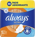 Прокладки гігієнічні Always Ultra Normal, 4 краплі, 1 розмір, 56 шт
