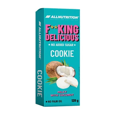 Печиво Allnutrition Fitking Delicious Cookie молоко-кокос, 128 г