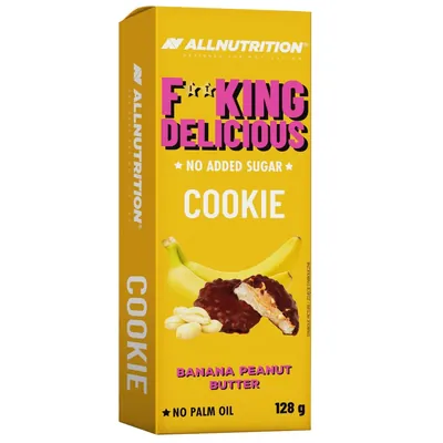 Печиво Allnutrition Fitking Delicious Cookie банан-арахісова олія, 128 г