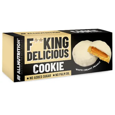 Печиво Allnutrition Fitking Delicious Cookie білий крем-арахіс, 128 г