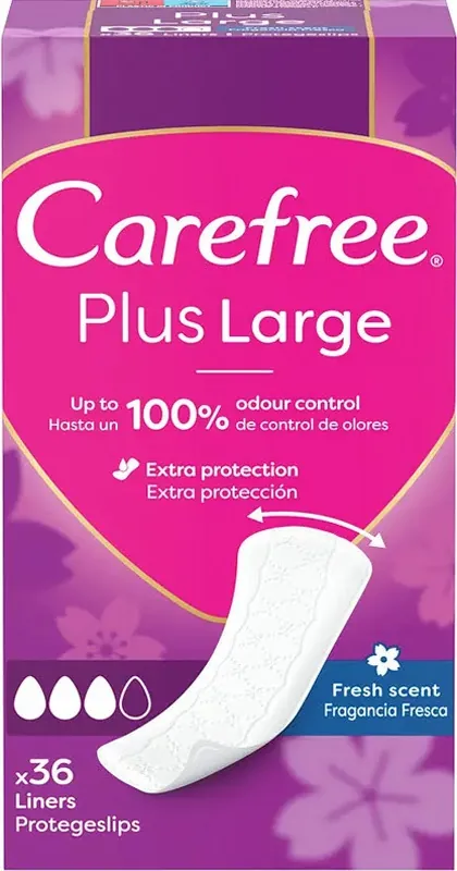 Прокладки щоденні Carefree Plus Large гігієнічні, 36 шт