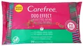 Серветки вологі Carefree Duo Effectдля інтимної гігієни, із зеленим чаєм і алое вера, 20 шт