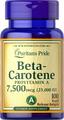Бета каротин 25 000 МЕ Puritan's Pride BetaCarotene 25 000 IU, 100 гелевых капсул