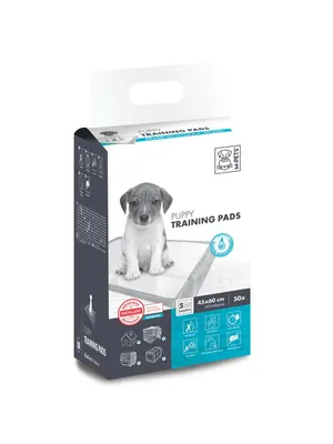 Пелюшки M-Pets Puppy Training Pads для привчання цуценят до туалету, розмір 60х45 см, 50 штук