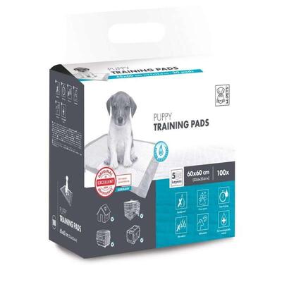 Пеленки M-Pets Puppy Training Pads для приучения щенков к туалету, размер 60х60 см, 100 штук