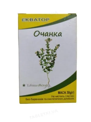 Фіточай Екватор Очанка трава по 30 г у пач.