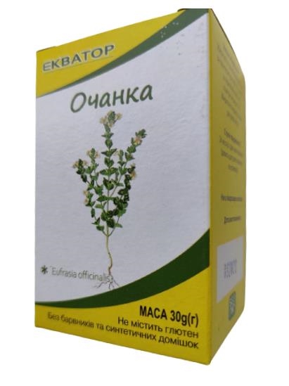 Фиточай Экватор Очанка трава по 30 г в пач.