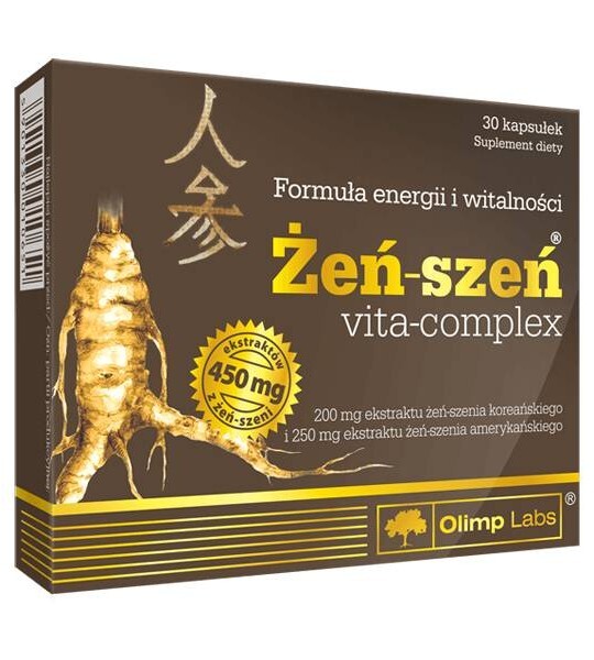 Женьшень Olimp Ginseng с экстрактом черного перца и витаминами, 30 капсул