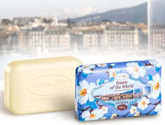 Мило тверде Marigold Natural Женева натуральне парфумоване, 150 г