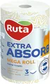Паперові рушники Ruta Mega roll 3 шари білі, 1 рулон