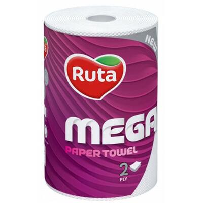 Бумажные полотенца Ruta Mega 2 слоя, 1 рулон