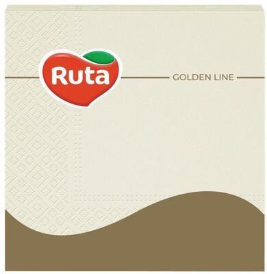 Салфетки столовые Ruta Колор шампань 33 х 33 см, 20 шт.