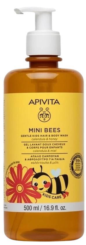 Гель для волос и тела Apivita Mini Bees детский, 500 мл