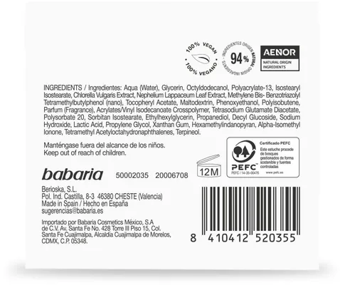 Крем для обличчя Babaria Skin Barrier для зміцнення шкірного бар’єру, 50 мл