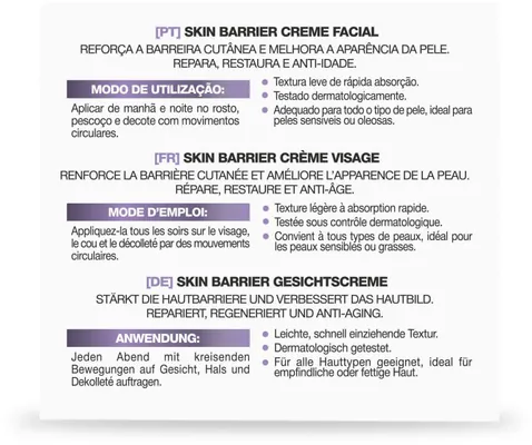 Крем для обличчя Babaria Skin Barrier для зміцнення шкірного бар’єру, 50 мл