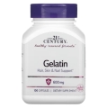 Желатин 21st Century Gelatin 600 мг, 100 капсул