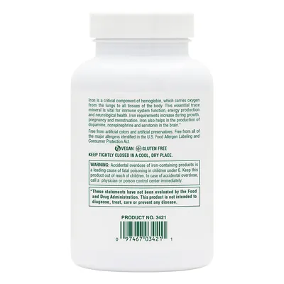 Залізо хелатне з вітаміном С Nature's Plus Chewable Iron, 90 жувальних таблеток