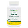 Железо хелатное с витамином С Nature's Plus Chewable Iron, 90 жевательных таблеток