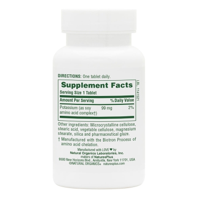 Калий Nature's Plus Potassium 99 мг, 90 таблеток
