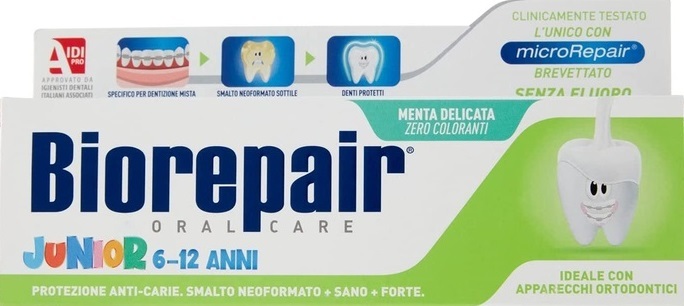 Зубная паста Biorepair Junior, 6-12 лет, 75 мл
