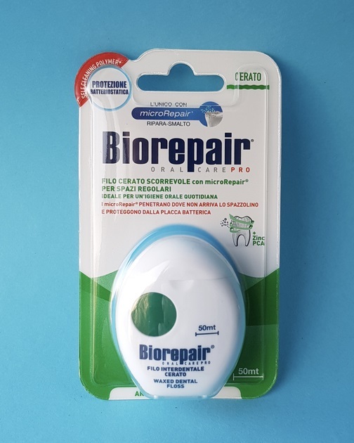 Зубна нитка-флос BioRepair Щоденний захист з гідроксіапатитом 50 метрів