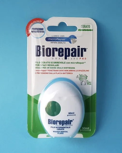 Зубна нитка-флос BioRepair Щоденний захист з гідроксіапатитом 50 метрів