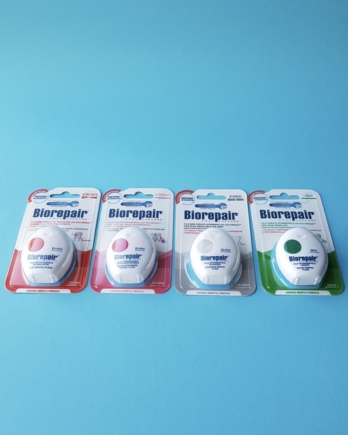 Зубна нитка-флос BioRepair Щоденний захист з гідроксіапатитом 50 метрів