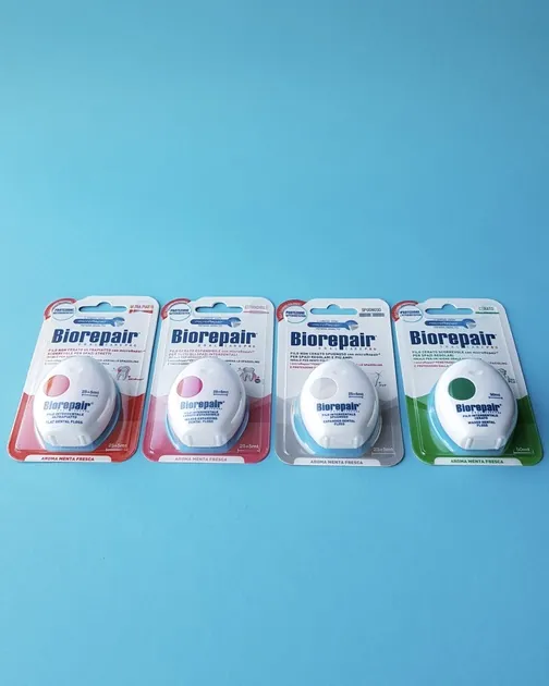 Зубна нитка-флос BioRepair Щоденний захист з гідроксіапатитом 50 метрів