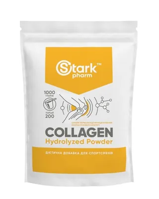 Колаген гідролізат Stark Pharm Stark Collagen Hydrolyzed Powder без смакових добавок, 1000 г