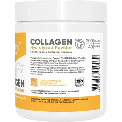 Колаген гідролізат Stark Pharm Stark Collagen Hydrolyzed Powder без смакових добавок, 200 г